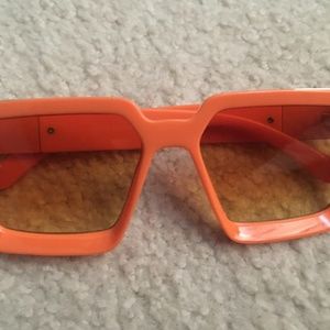 Bold Orange Statement Sunglasses